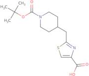 2-({1-[(tert-Butoxy)carbonyl]piperidin-4-yl}methyl)-1,3-thiazole-4-carboxylic acid