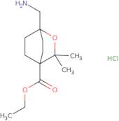 Ethyl 1-(aminomethyl)-3,3-dimethyl-2-oxabicyclo[2.2.2]octane-4-carboxylate hydrochloride