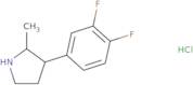 3-(3,4-Difluorophenyl)-2-methylpyrrolidine hydrochloride