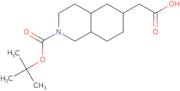 2-{2-[(tert-Butoxy)carbonyl]-decahydroisoquinolin-6-yl}acetic acid