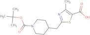 2-({1-[(tert-Butoxy)carbonyl]piperidin-4-yl}methyl)-4-methyl-1,3-thiazole-5-carboxylic acid