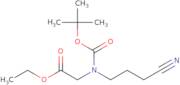 Ethyl 2-(tert-butoxycarbonyl(3-cyanopropyl)amino)acetate