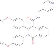 (2,3-bis(4-methoxyphenyl)-1-oxo(4-2,3,4-trihydroisoquinolyl))-N-(4-pyridylmethyl)formamide