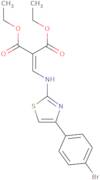 diethyl 2-(((4-(4-bromophenyl)-2,5-thiazolyl)amino)methylene)propane-1,3-dioate