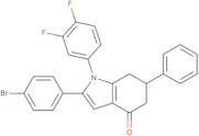 1-(3,4-difluorophenyl)-2-(4-bromophenyl)-6-phenyl-5,6,7-trihydroindol-4-one