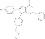 2-(4-bromophenyl)-1-(4-ethoxyphenyl)-6-phenyl-5,6,7-trihydroindol-4-one