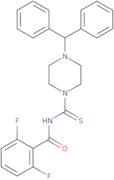 (2,6-difluorophenyl)-N-((4-(diphenylmethyl)piperazinyl)thioxomethyl)formamide