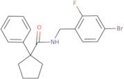 N-((4-bromo-2-fluorophenyl)methyl)(phenylcyclopentyl)formamide