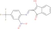 2-(((2-nitro-4-(trifluoromethyl)phenyl)amino)methylene)indane-1,3-dione