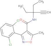 (3-(2,6-dichlorophenyl)-5-methylisoxazol-4-yl)-N-(1,1-diethylprop-2-ynyl)formamide