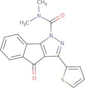 N,N-dimethyl(4-oxo-3-(2-thienyl)indeno[2,3-d]pyrazolyl)formamide
