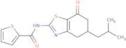 N-(5-(2-methylpropyl)-7-oxo(4,5,6-trihydrobenzothiazol-2-yl))-2-thienylformamide