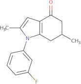 1-(3-fluorophenyl)-2,6-dimethyl-5,6,7-trihydroindol-4-one