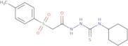 1-((4-methylphenyl)sulfonyl)acetyl-4-cyclohexylthiosemicarbazide