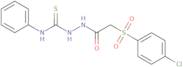 2-((4-chlorophenyl)sulfonyl)-N-(((phenylamino)thioxomethyl)amino)ethanamide