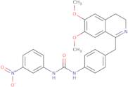 1-(4-((6,7-dimethoxy(3,4-dihydroisoquinolyl))methyl)phenyl)-3-(3-nitrophenyl)urea