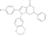 2-(4-bromophenyl)-1-(4-oxachroman-6-yl)-6-phenyl-5,6,7-trihydroindol-4-one