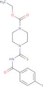 ethyl 4-(((4-iodophenyl)carbonylamino)thioxomethyl)piperazinecarboxylate