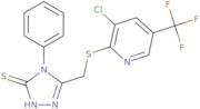 3-((3-chloro-5-(trifluoromethyl)(2-pyridylthio))methyl)-4-phenyl-1,2,4-triazoline-5-thione