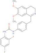 3-(2,4-difluorophenyl)-1-(4-((6,7-dimethoxy(3,4-dihydroisoquinolyl))methyl)phenyl)urea
