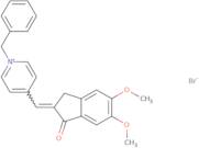 (E)-1-Benzyl-4-((5,6-dimethoxy-1-oxo-1,3-dihydro-2H-inden-2-ylidene)methyl)pyridin-1-ium bromide