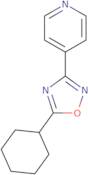 4-(5-Cyclohexyl-1,2,4-oxadiazol-3-yl)pyridine