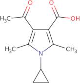 4-Acetyl-1-cyclopropyl-2,5-dimethyl-1H-pyrrole-3-carboxylic acid