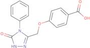 4-((4-oxo-5-phenyl-2,3,5-triazolinyl)methoxy)benzoic acid