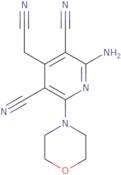 2-Amino-4-(cyanomethyl)-6-(morpholin-4-yl)pyridine-3,5-dicarbonitrile