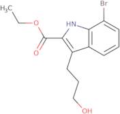 Ethyl 7-bromo-3-(3-hydroxypropyl)-1H-indole-2-carboxylate