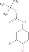 tert-butyl (3-bromo-4-oxocyclohexyl)carbamate