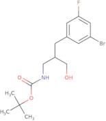 tert-Butyl N-{2-[(3-bromo-5-fluorophenyl)methyl]-3-hydroxypropyl}carbamate