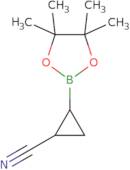 2-(4,4,5,5-Tetramethyl-1,3,2-dioxaborolan-2-yl)cyclopropane-1-carbonitrile