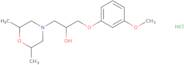 1-(2,6-Dimethylmorpholin-4-yl)-3-(3-methoxyphenoxy)propan-2-ol hydrochloride