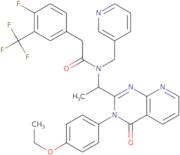 N-[1-[3-(4-Ethoxyphenyl)-3,4-dihydro-4-oxopyrido[2,3-d]pyrimidin-2-yl]ethyl]-4-fluoro-N-(3-pyridinylmethyl)-3-(trifluoromethyl)-benz eneacetamide