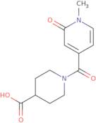 1-(1-Methyl-2-oxo-1,2-dihydropyridine-4-carbonyl)piperidine-4-carboxylic acid