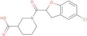 1-(5-Chloro-2,3-dihydro-1-benzofuran-2-carbonyl)piperidine-3-carboxylic acid