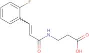 3-{[(2E)-3-(2-Fluorophenyl)prop-2-enoyl]-amino}propanoic acid