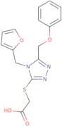 2-{[4-(Furan-2-ylmethyl)-5-(phenoxymethyl)-4H-1,2,4-triazol-3-yl]sulfanyl}acetic acid