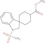 Trans-methyl 1'-(methylsulfonyl)spiro[cyclohexane-1,3'-indoline]-4-carboxylate