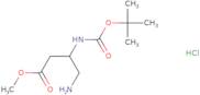 Methyl (3R)-4-amino-3-{[(tert-butoxy)carbonyl]amino}butanoate hydrochloride