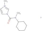 1-[Cyclohexyl(methyl)carbamoyl]-3-methyl-1H-imidazol-3-ium iodide