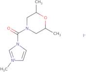 1-(2,6-Dimethylmorpholine-4-carbonyl)-3-methyl-1H-imidazol-3-ium iodide