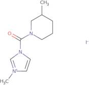 3-Methyl-1-(3-methylpiperidine-1-carbonyl)-1H-imidazol-3-ium iodide