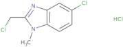 5-Chloro-2-(chloromethyl)-1-methyl-1H-1,3-benzodiazole hydrochloride