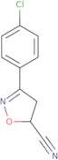 3-(4-Chlorophenyl)-4,5-dihydroisoxazole-5-carbonitrile
