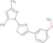 1-[4-(3-Methoxyphenyl)-1,3-thiazol-2-yl]-3-methyl-1H-pyrazol-5-amine