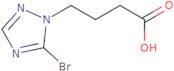 4-(5-Bromo-1H-1,2,4-triazol-1-yl)butanoic acid