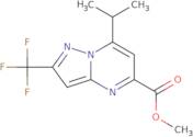 Methyl 7-(propan-2-yl)-2-(trifluoromethyl)pyrazolo[1,5-a]pyrimidine-5-carboxylate