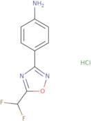 4-[5-(Difluoromethyl)-1,2,4-oxadiazol-3-yl]aniline hydrochloride